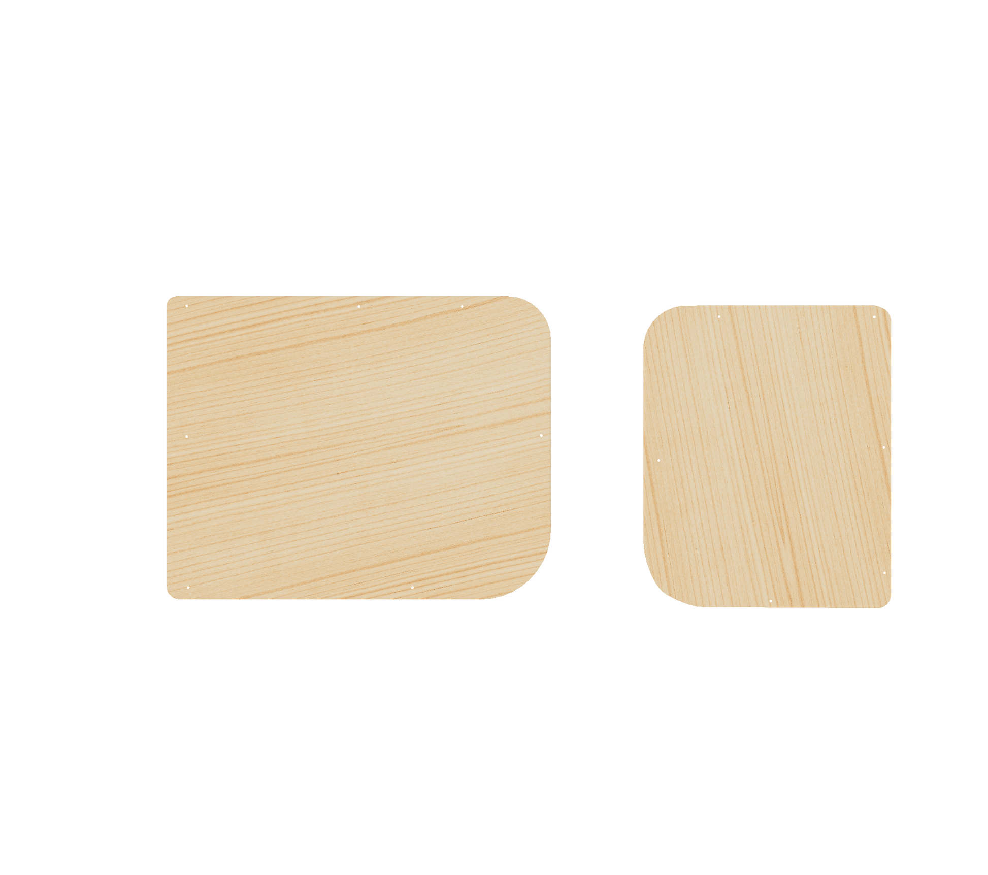 Volkswagen Caddy 2010-2020, 2 Sliding Door - Rear Tailgate Panels Ply Lining Kit