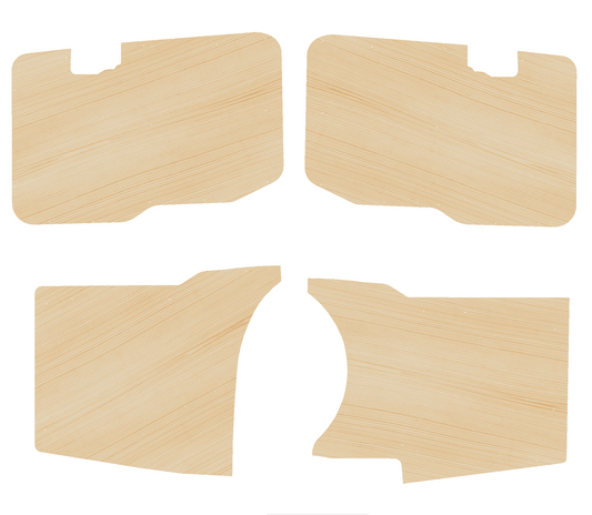 Volkswagen Caddy 2010-2020, 2 Sliding Door - Side Panels Ply Lining Kit