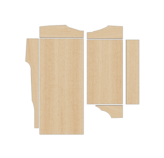 Volkswagen Caddy 2021-Present LWB - Wheel Boxes Ply Lining Kit