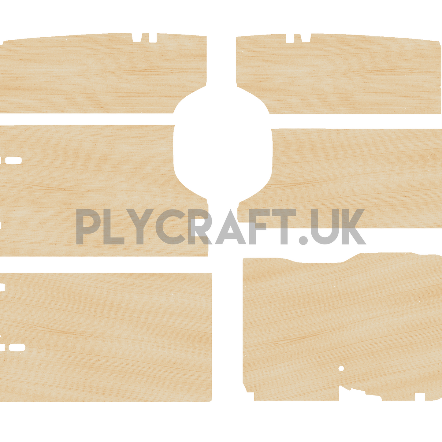 Volkswagen Crafter 2006-17, MWB Tall Height - Side Panels Ply Lining Kit