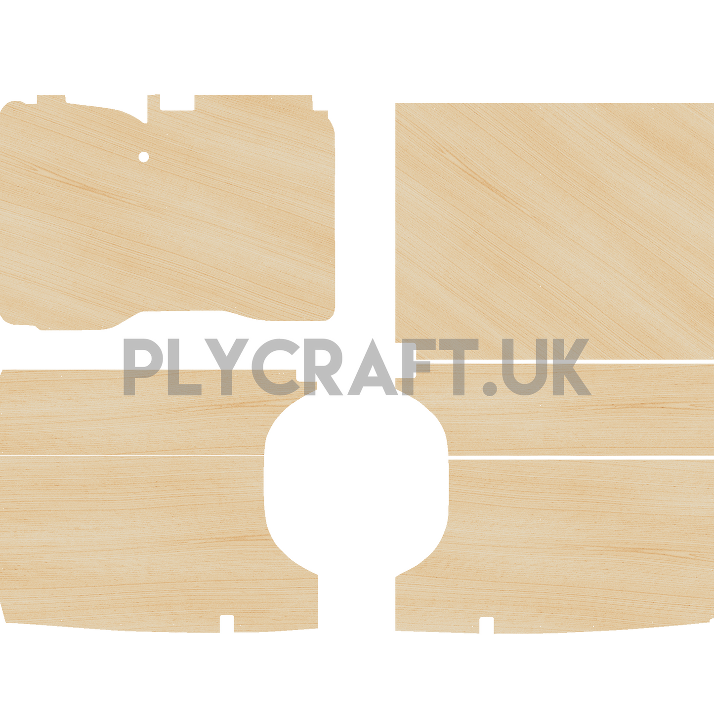Volkswagen Crafter 2006-17, SWB Tall Height - Side Panels Ply Lining Kit