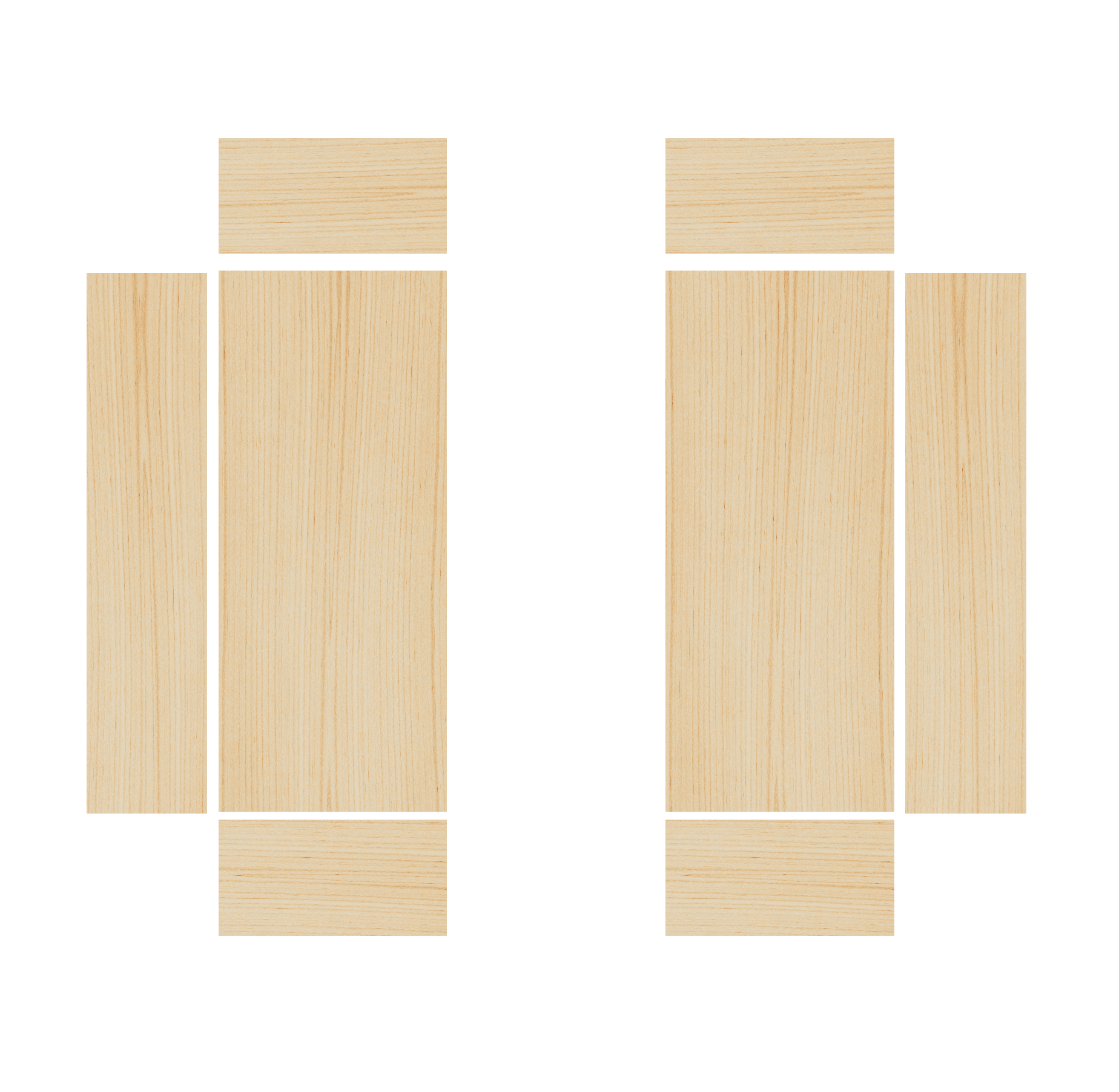 Volkswagen Crafter 2017-Present, FWD - Wheel Boxes Ply Lining Kit