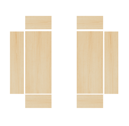 Volkswagen Crafter 2017-Present, FWD - Wheel Boxes Ply Lining Kit