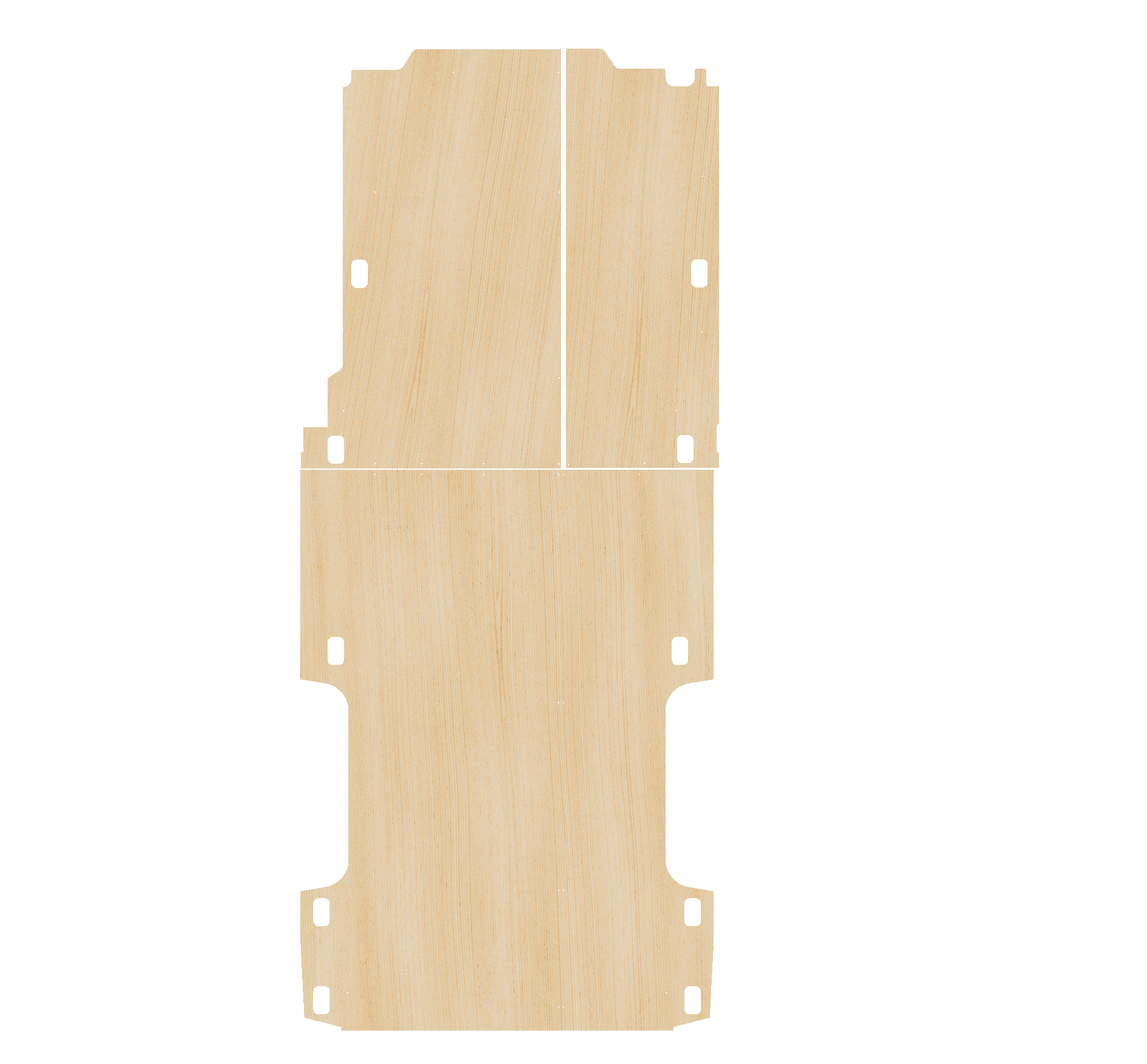 Volkswagen Crafter 2017-Present, LWB FWD - Floor Ply Lining Kit