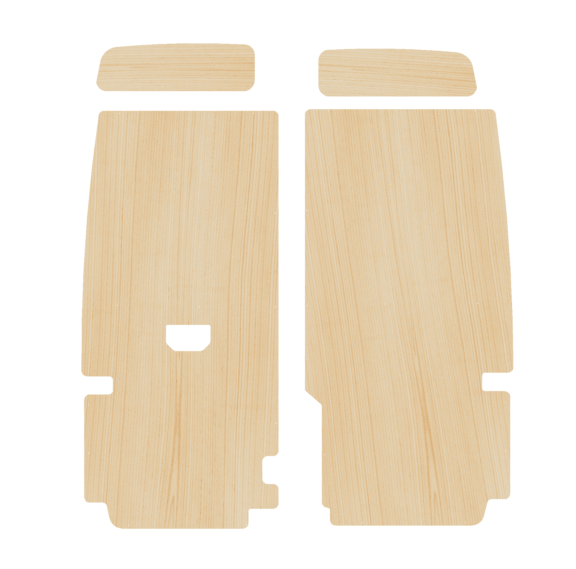 Volkswagen Crafter 2017-Present, LWB - Rear Door Panels Ply Lining Kit