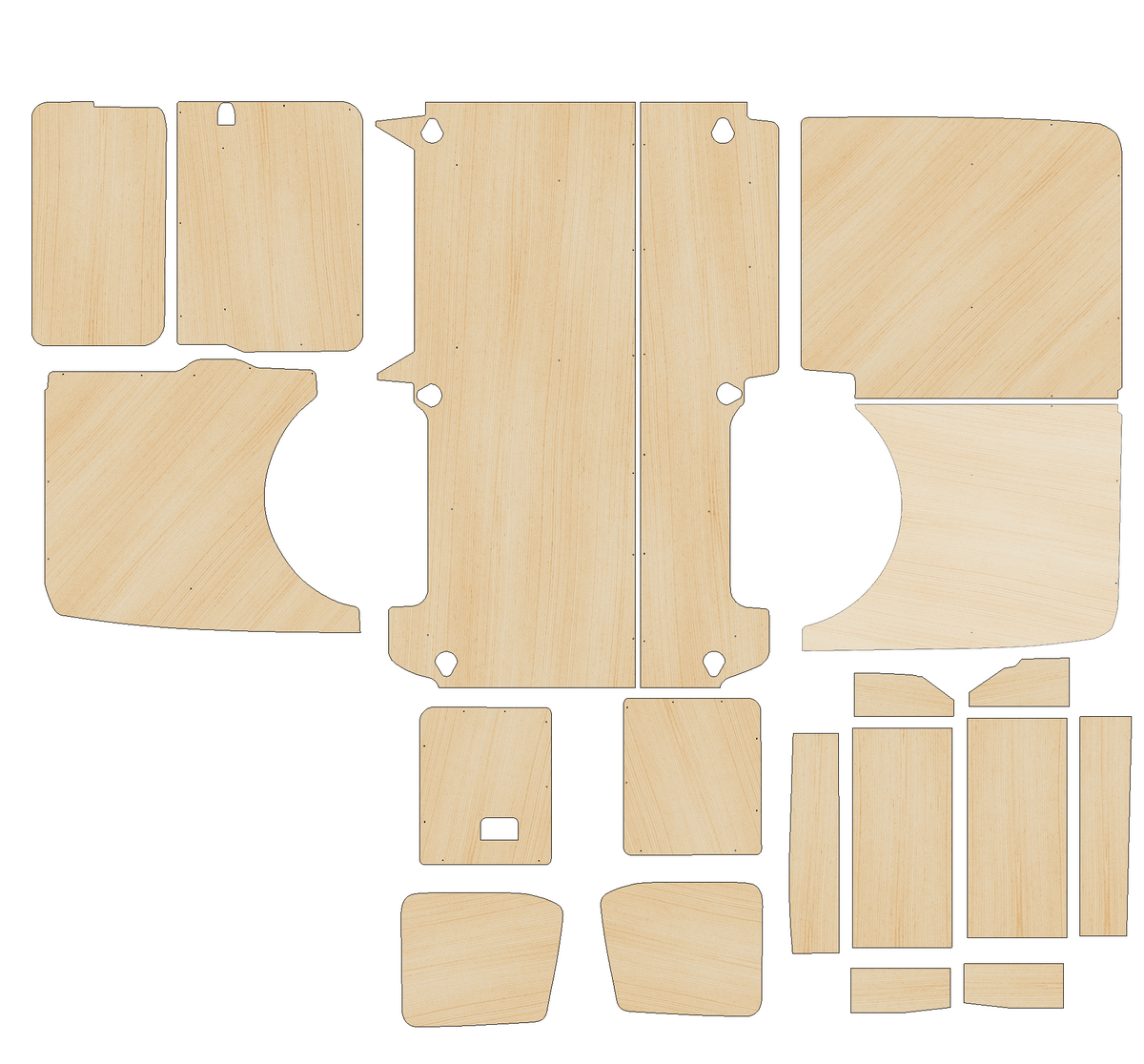 Kit De 2 Soportes De Puntal Delantero Para VW Transporter T5 T6 (2003-2015)