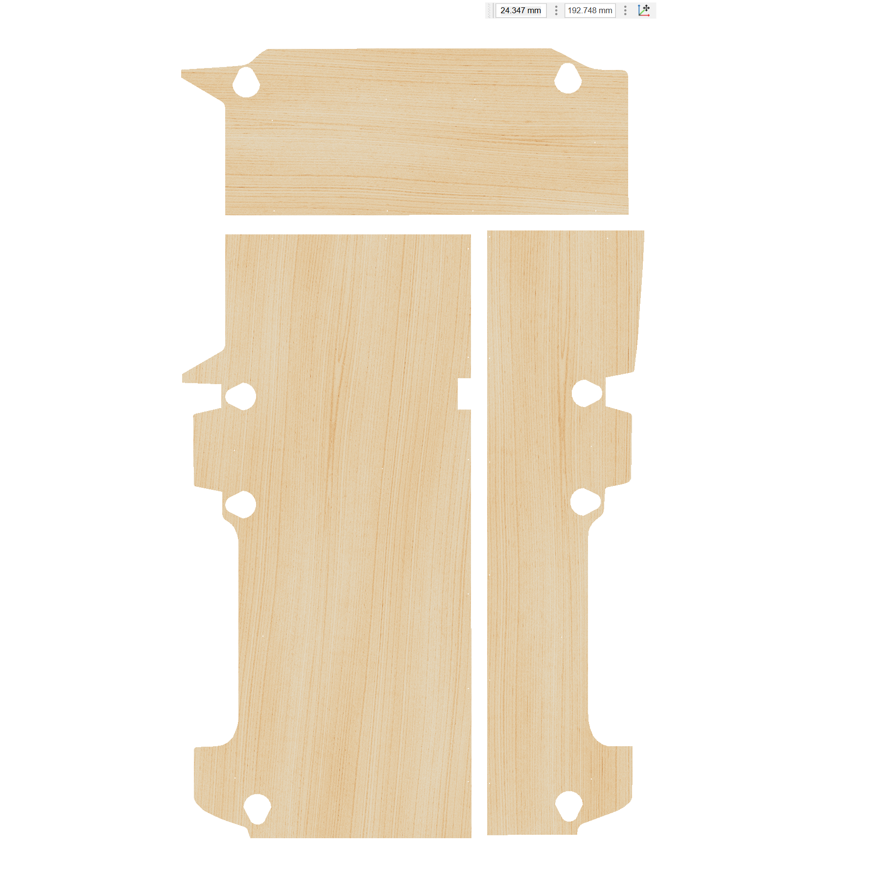 Volkswagen Transporter T5-T6 2003-2025, LWB With Bulkhead - Floor Ply Lining Kit