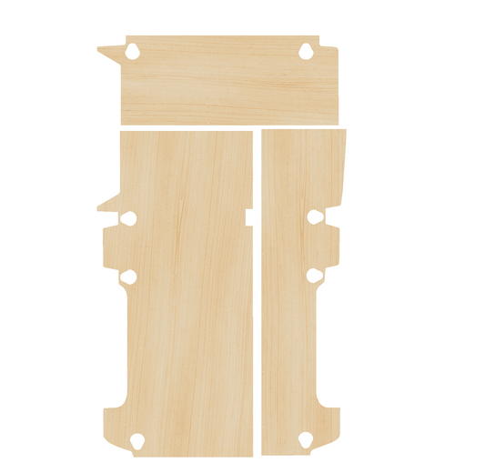 Volkswagen Transporter T5-T6 2003-2025, LWB Without Bulkhead - Floor Ply Lining Kit
