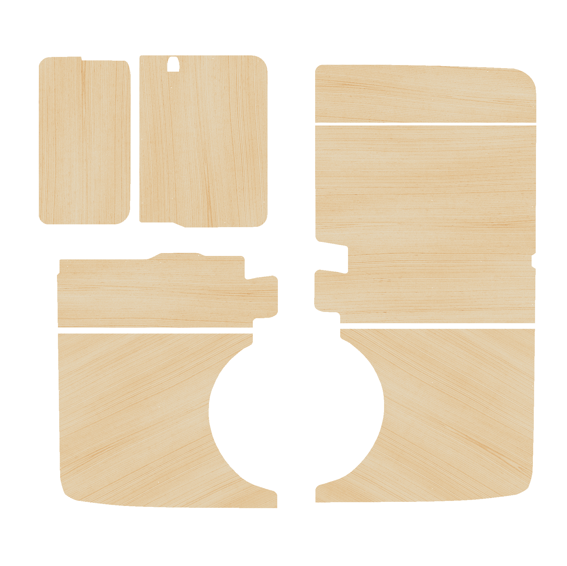 Volkswagen Transporter T5-T6 2003-2025, SWB - Side Panels Ply Lining Kit