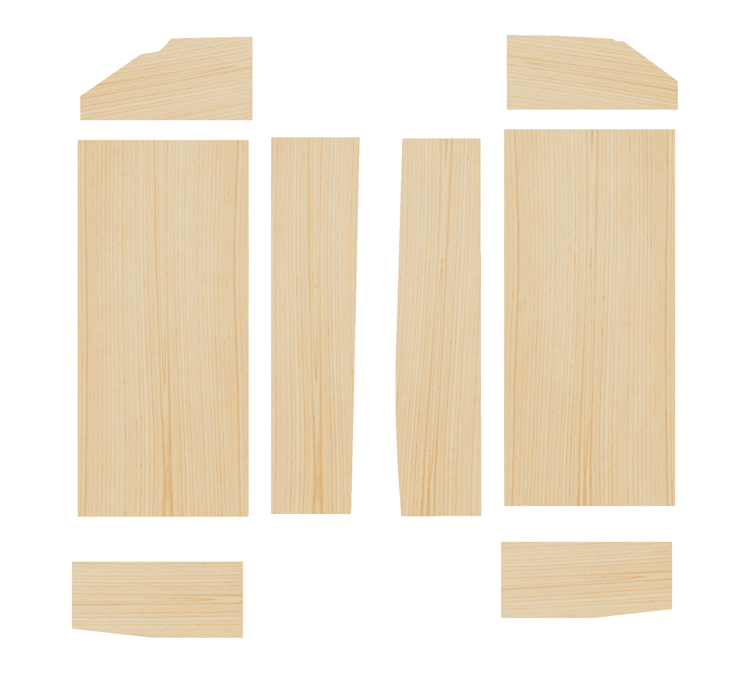 Volkswagen Transporter T5-T6 2003-2025 SWB, Wheel boxes Ply Lining Kit