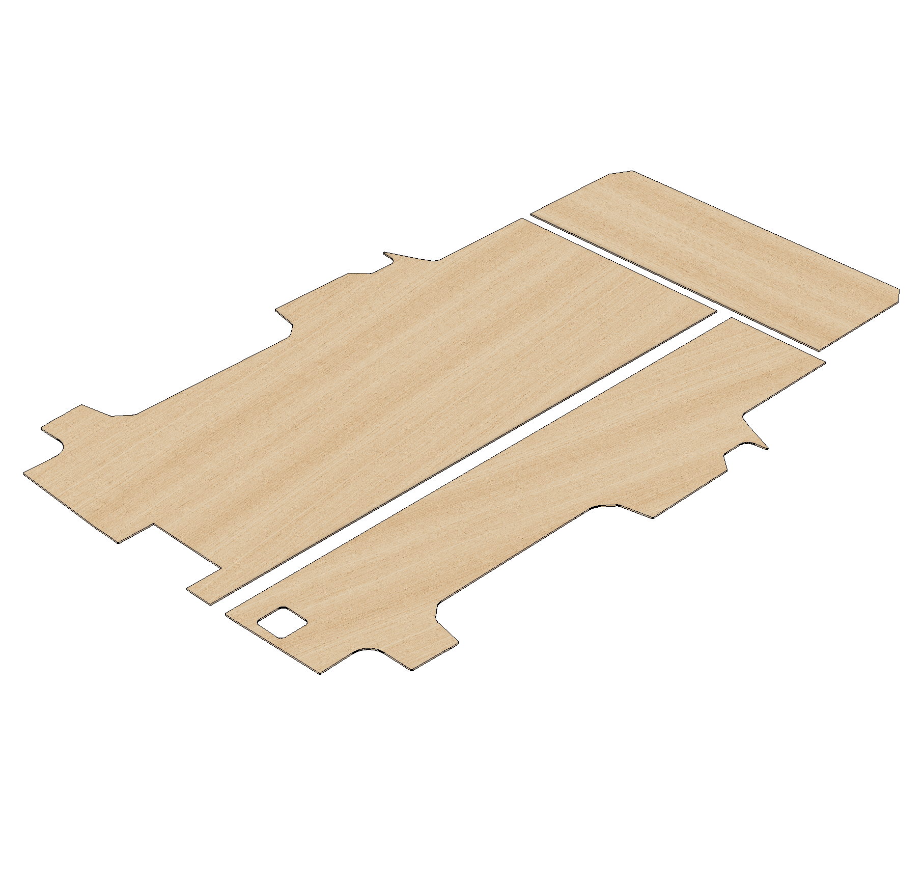 Volkswagen Transporter T7 2025 - Present - LWB - Floor Ply Lining Kit