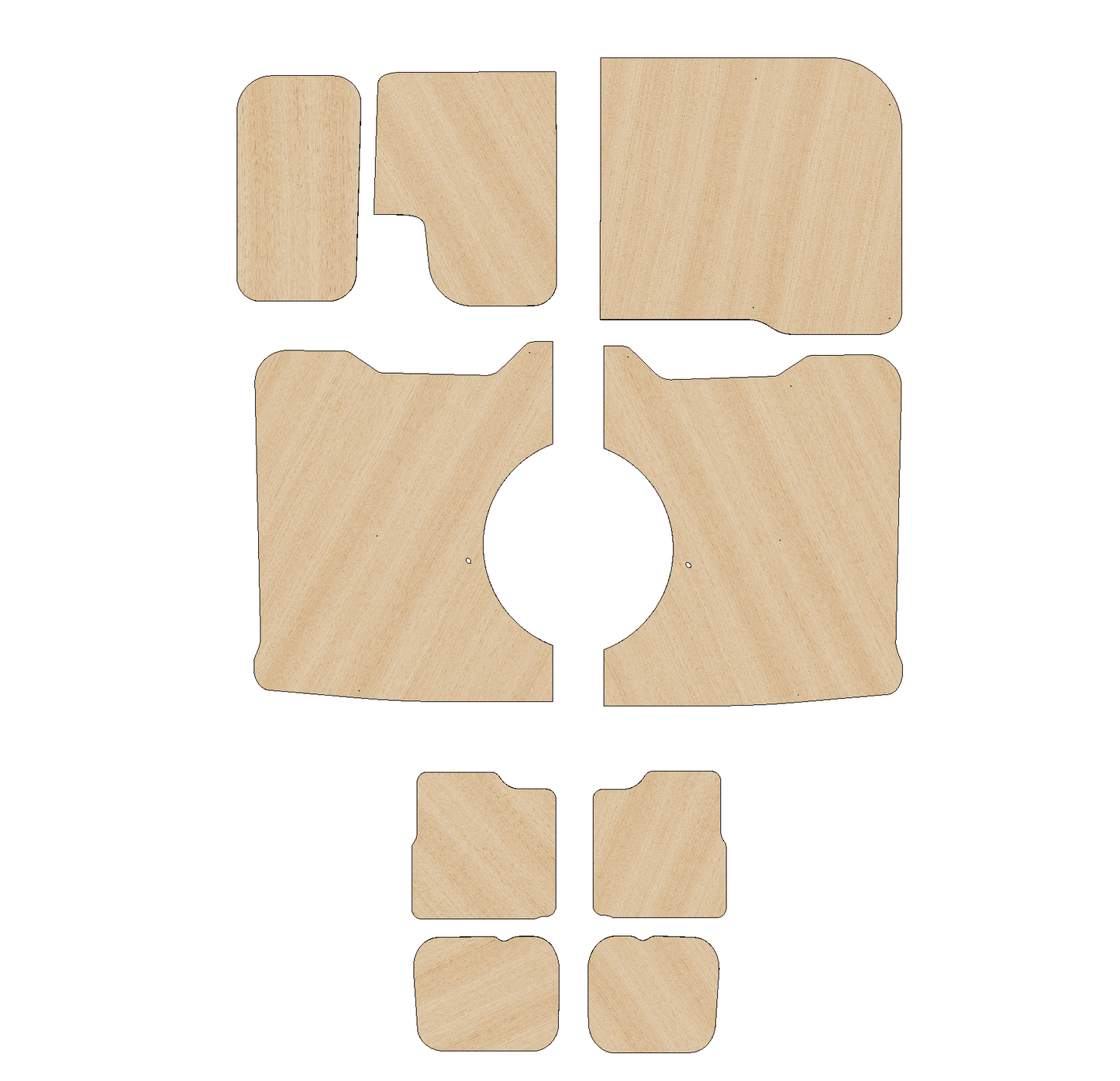 Volkswagen Transporter T7 2025 - Present - LWB - Side Panels Ply Lining Kit