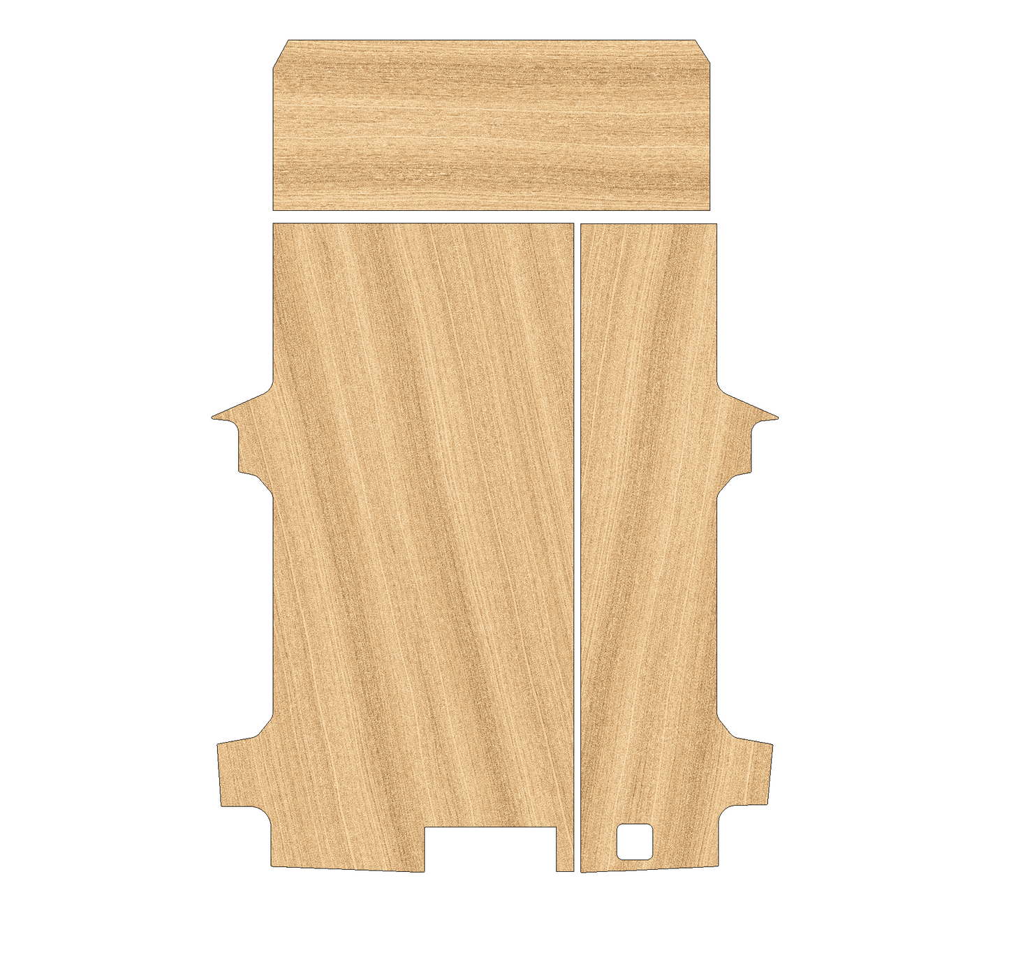 Volkswagen Transporter T7 2025 - Present SWB dual Sliding Door - Floor Ply Lining Kit