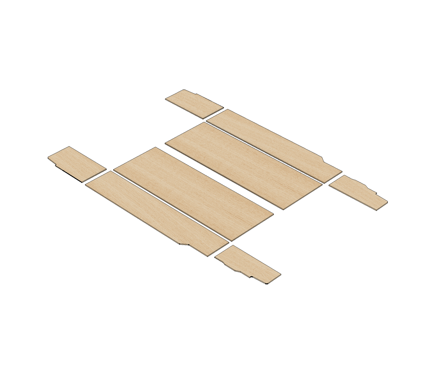 Volkswagen Transporter T7 2025 - Present - Wheel Boxes Ply Lining Kit