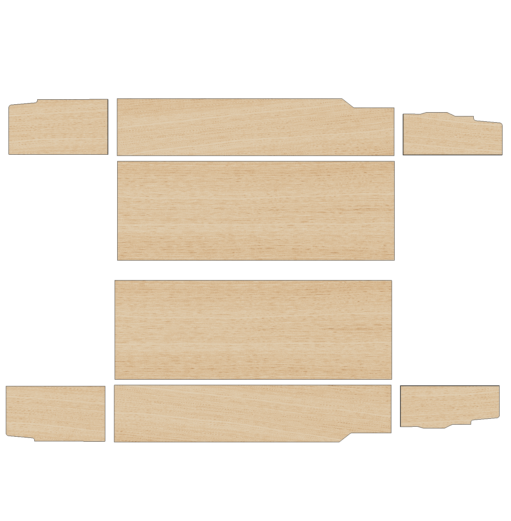 Volkswagen Transporter T7 2025 - Present - Wheel Boxes Ply Lining Kit